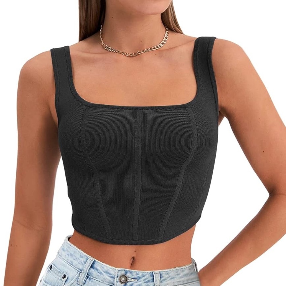 Black Corset Tank | The Latest Scoop